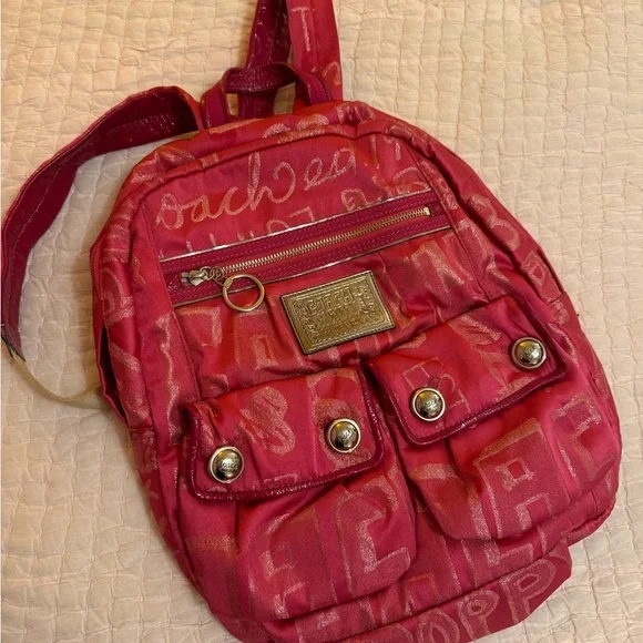 Coach | Bags | Coach Poppy Storypatch Hot Pink Glam Backpack 